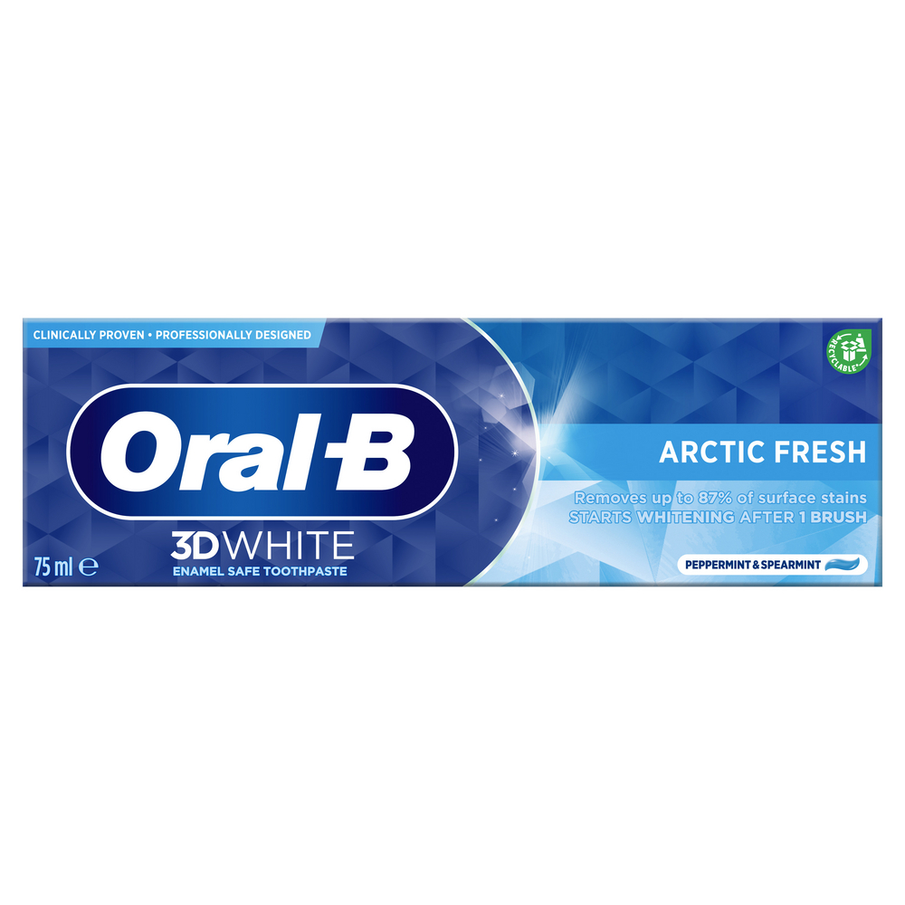 Oral-B 3D White Arctic Fresh Tandkräm | Oral-B SE