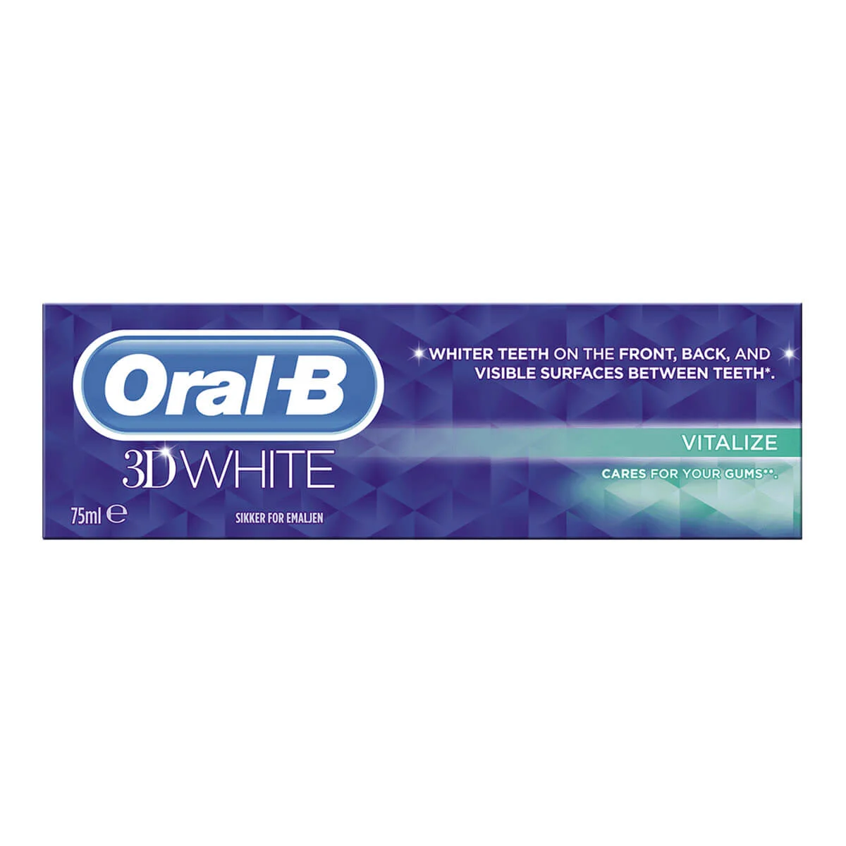 Vitare tänder med tandkräm - Oral B 3D White Vitalize  