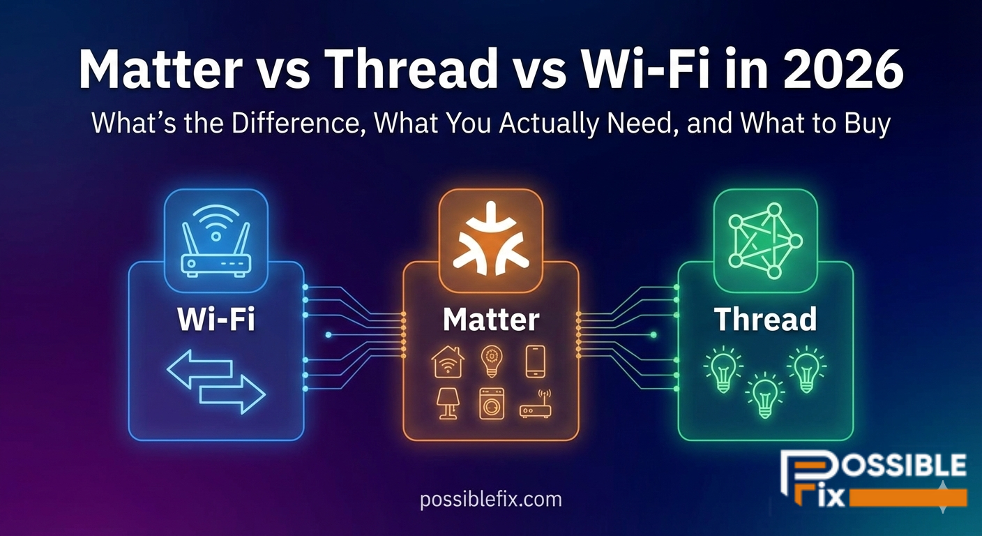 Matter vs Thread vs Wi-Fi in 2026: What’s the Difference, What You Actually Need, and What to Buy