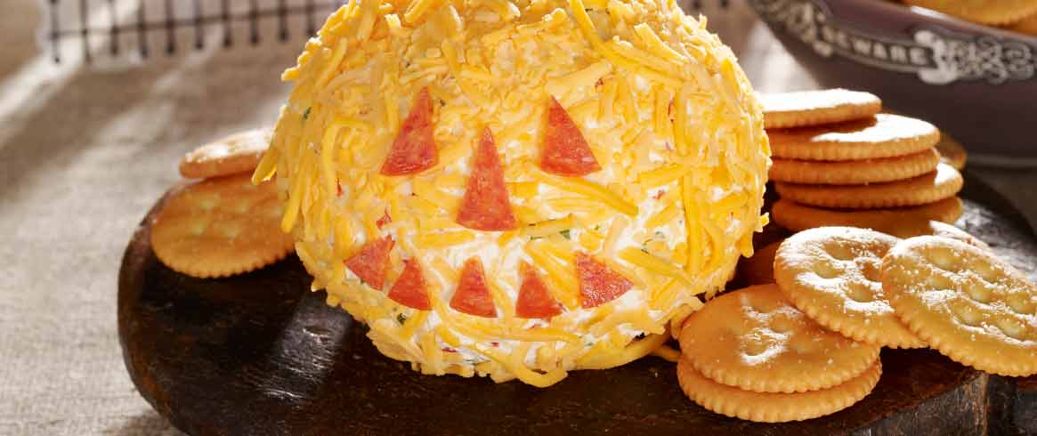 RITZ Cheesy Jack-o'-Lantern