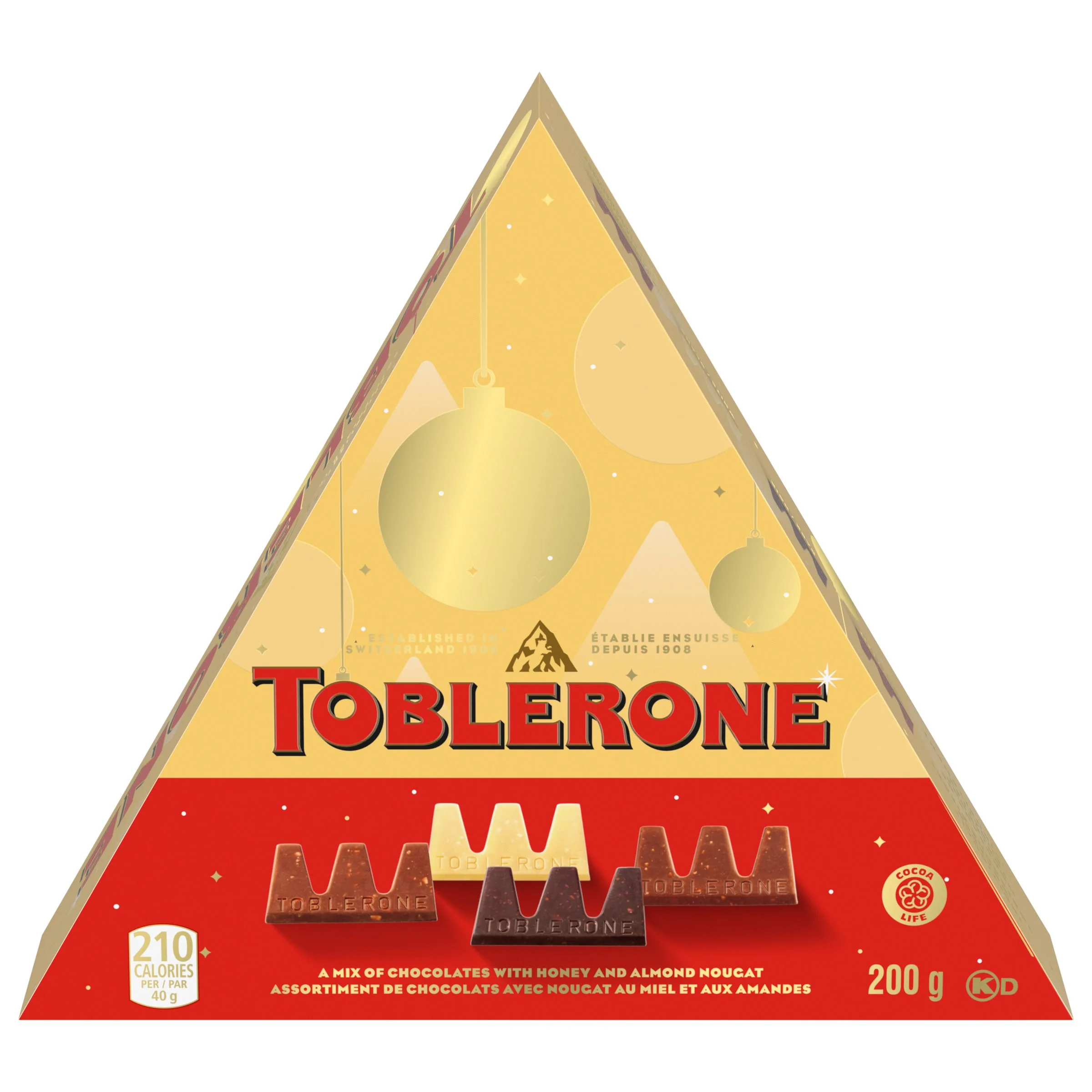 TOBLERONE CHOCOLATE TINYS VARIETY BOX (25 INDIVIDUALLY WRAPPED PIECES, 200 G)