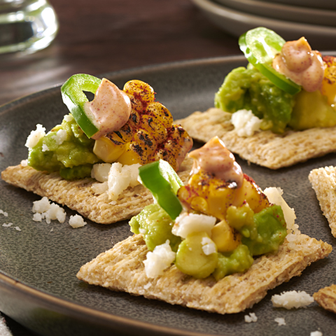 Grilled Mexican Corn & Avocado TRISCUIT Toppers