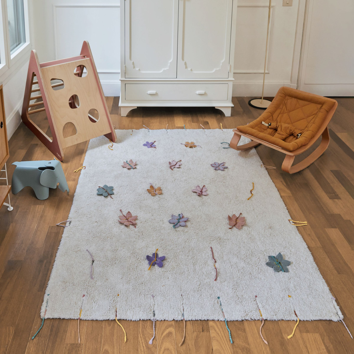 Lorena Canals Play Rug Wildflowers - Multicolor, 4' X 5' 3".