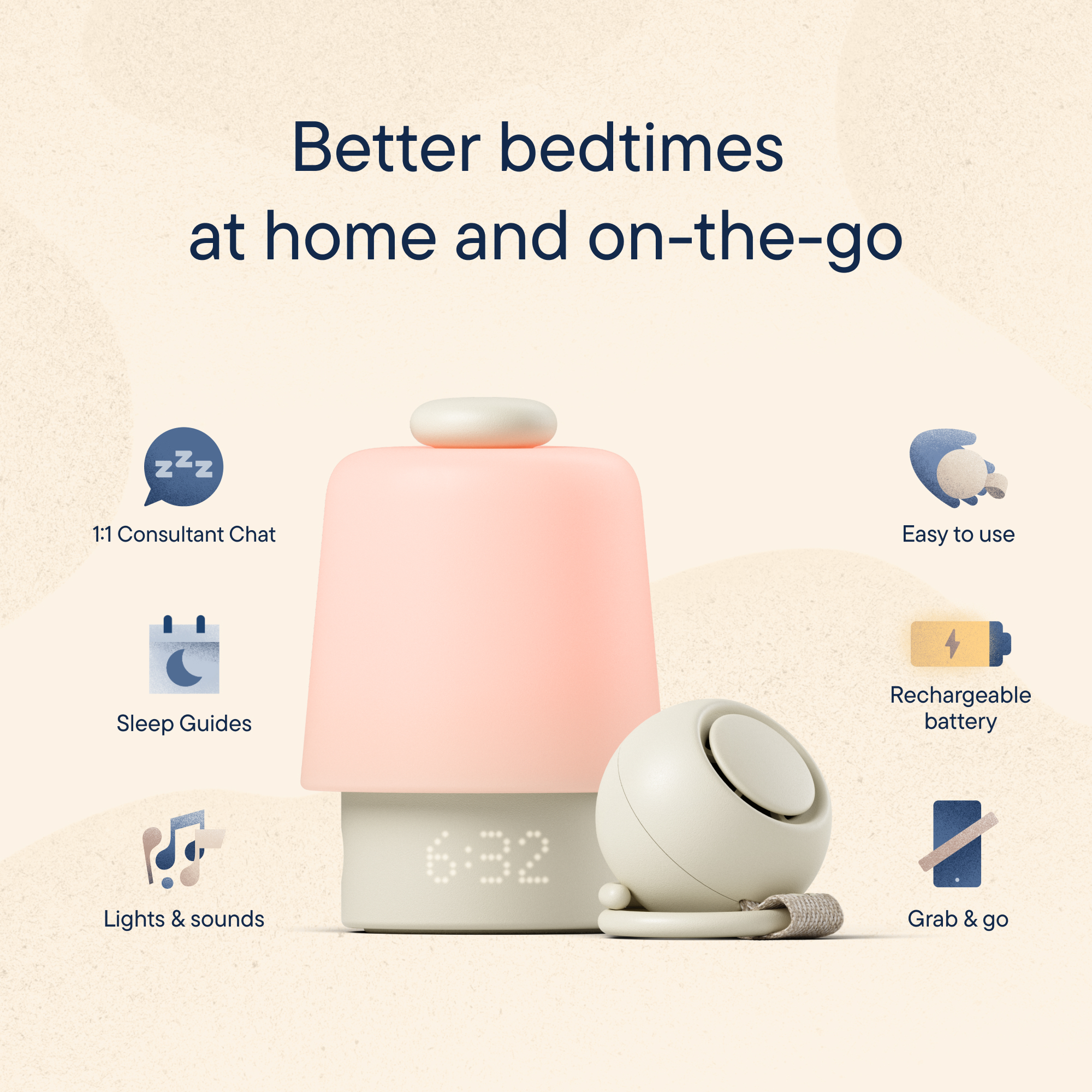 Hatch Hatch Baby Sleep Bundle: Home & Travel Sound Machines - Putty.