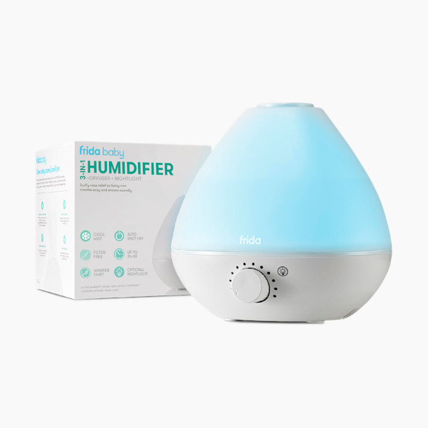 Frida Baby 3-in-1 Humidifier, Diffuser & Nightlight - White.