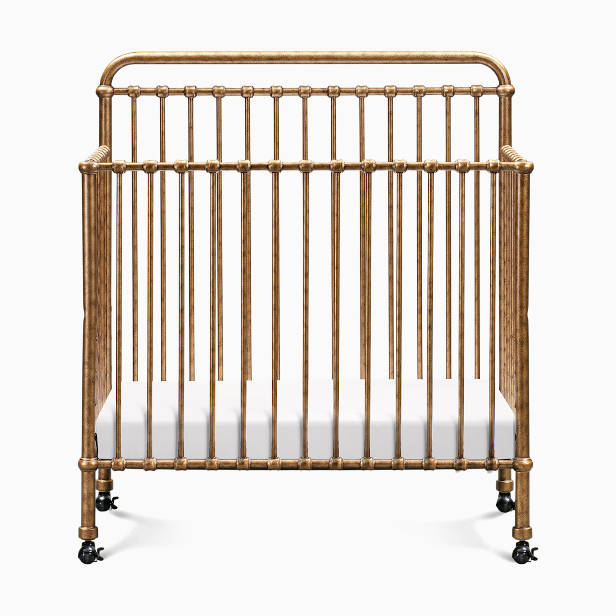 Namesake Winston 4-in-1 Convertible Mini Crib - Vintage Gold.