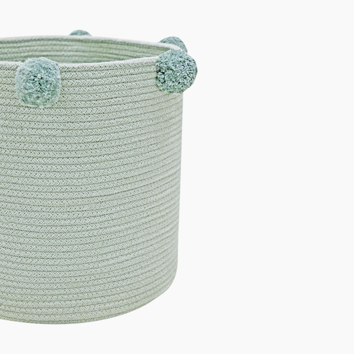 Lorena Canals Cotton Bubbly Basket - Blue Sage.