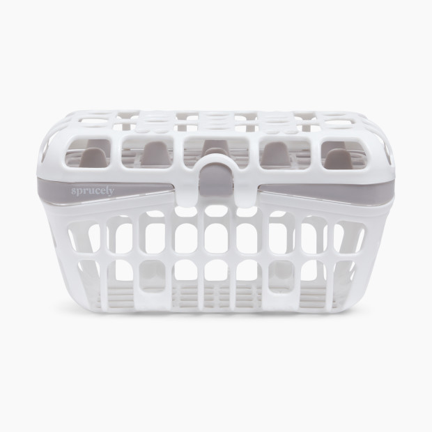 Sprucely Dishwasher Basket - White/Grey.