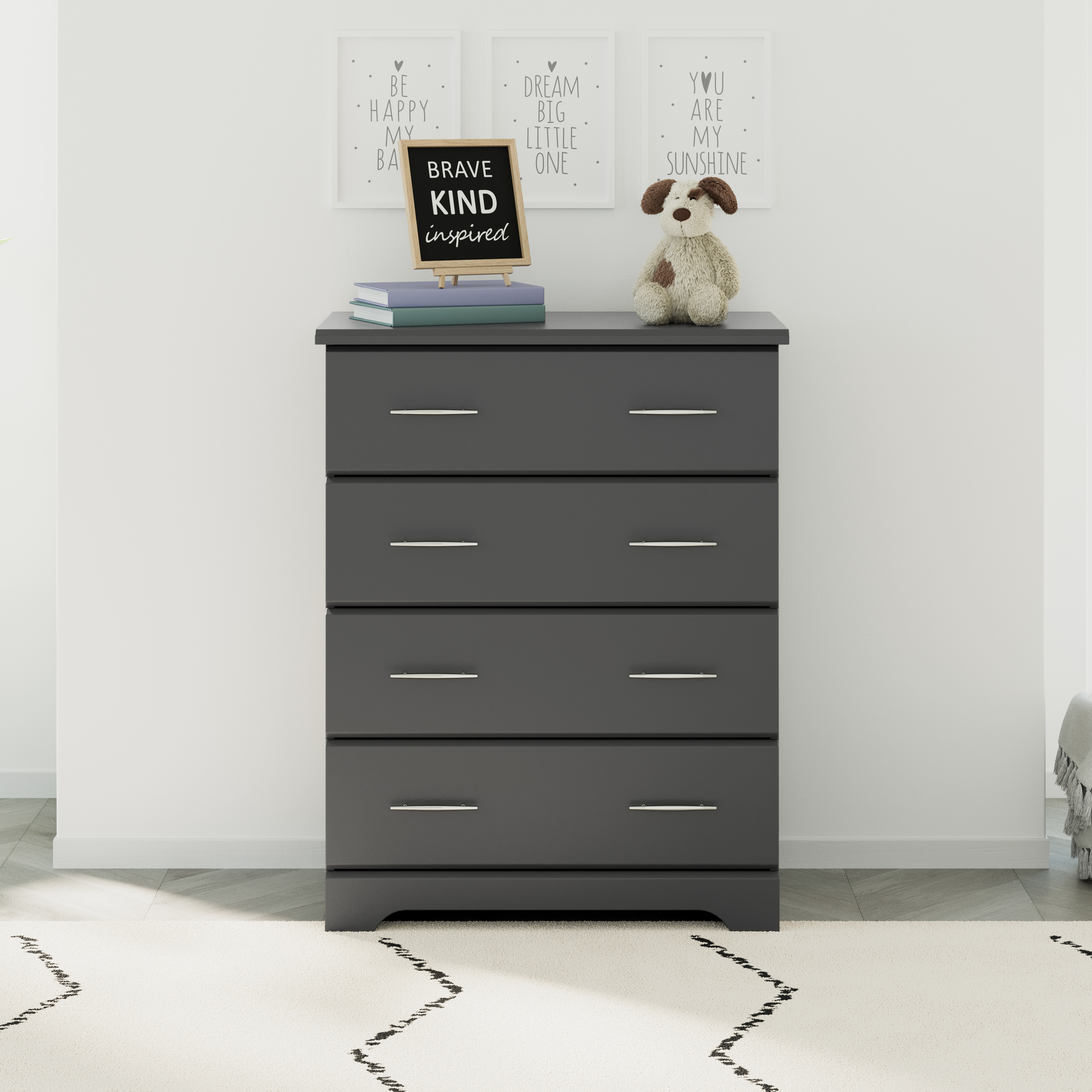 Storkcraft Brookside 4 Drawer Chest - Gray.
