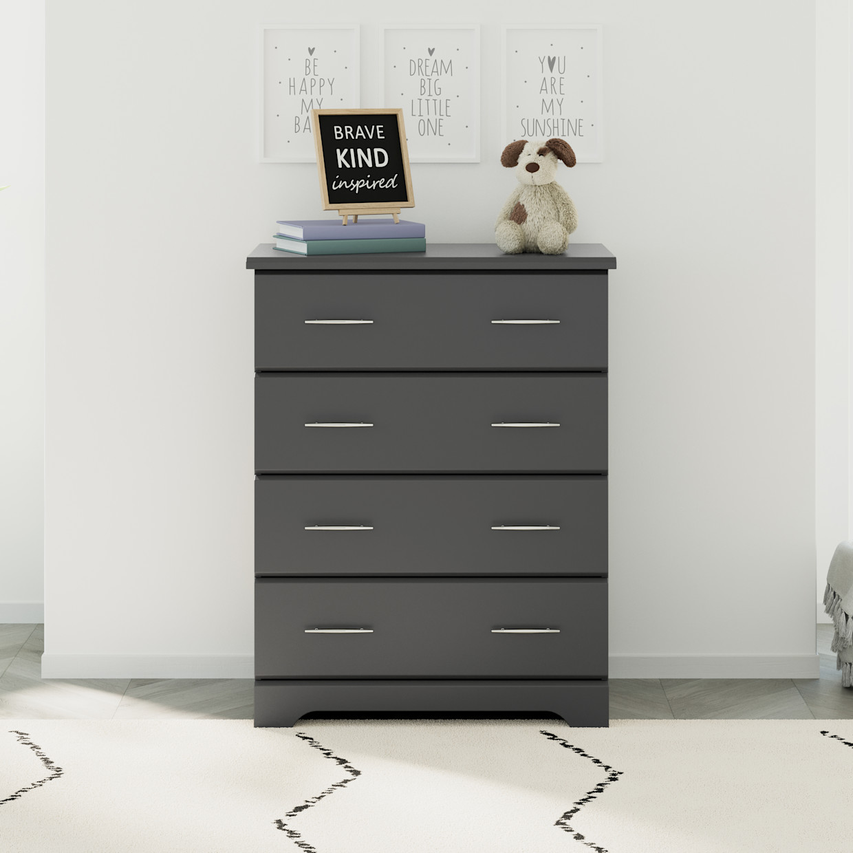 Storkcraft Brookside 4 Drawer Chest - Gray.