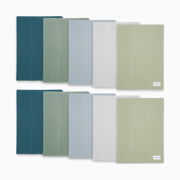 Comfy Cubs Baby Cotton Burp Cloths (10 Pack).