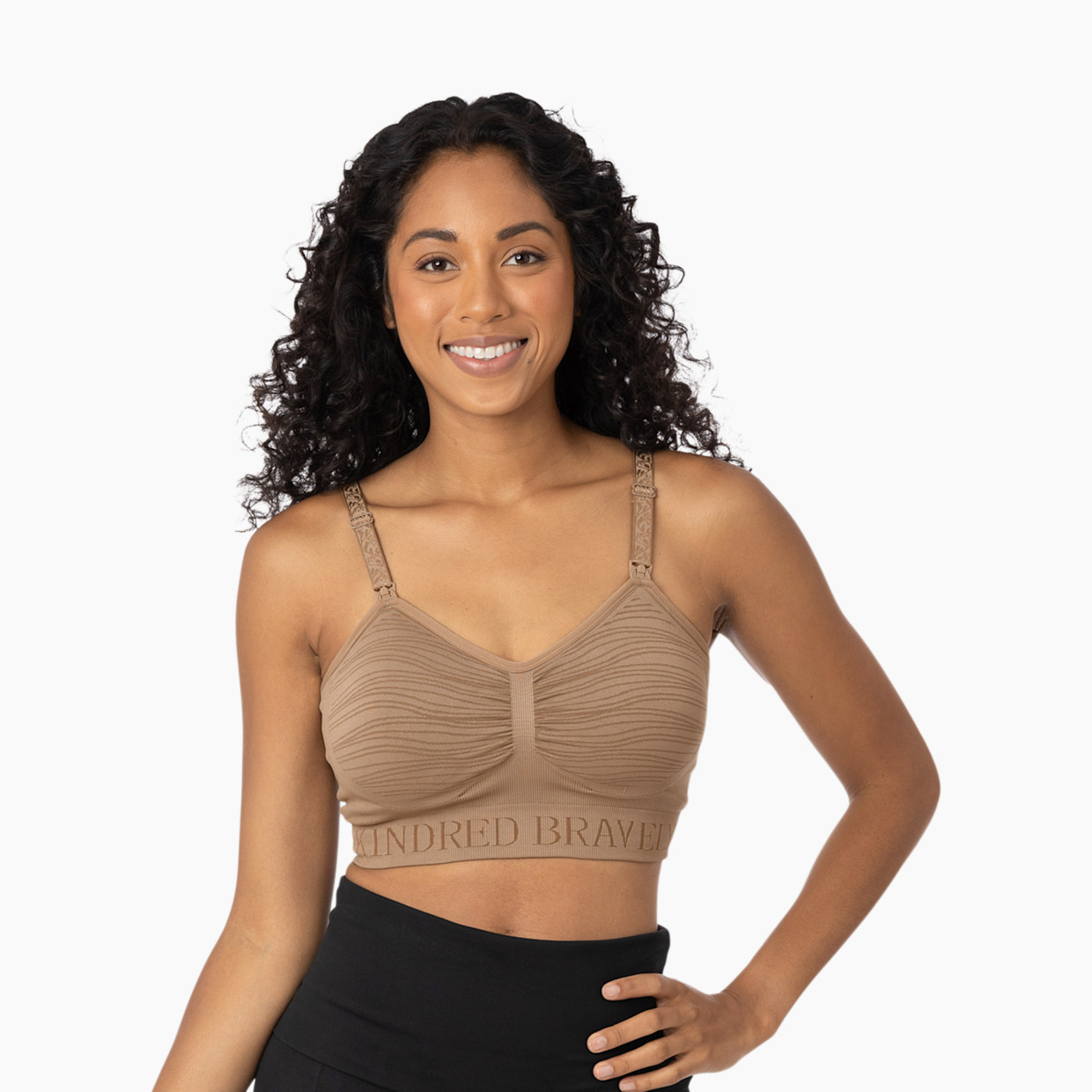 Kindred Bravely Simply Sublime Seamless Nursing Bra For Breastfeeding - Beige, 1 X Busty.