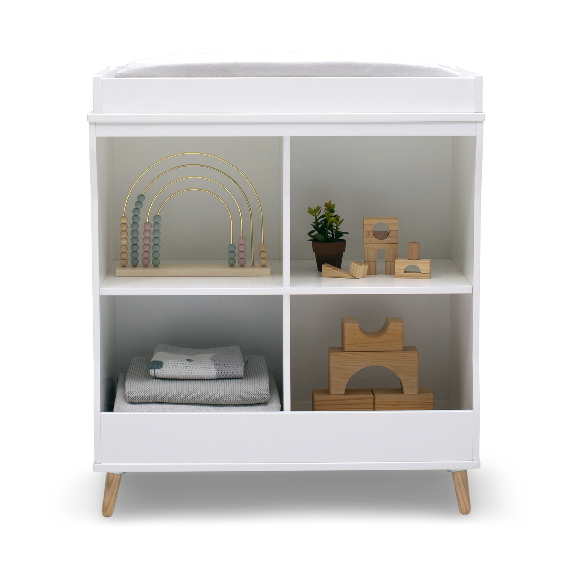 delta essex changing table bookcase