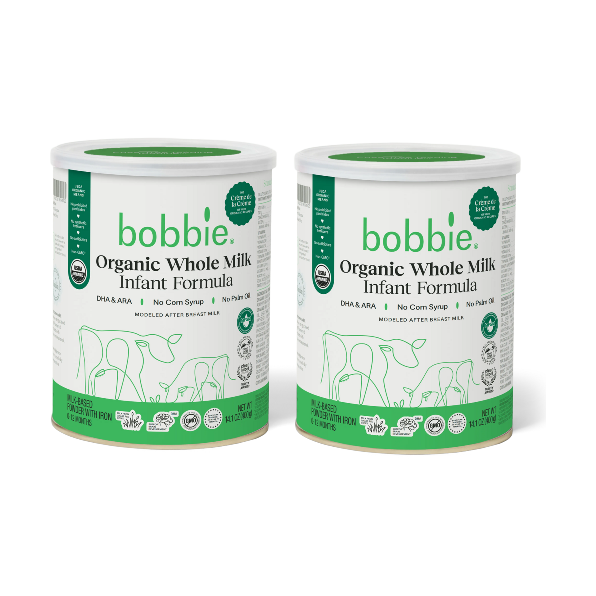 Bobbie Organic Whole Milk Infant Formula.