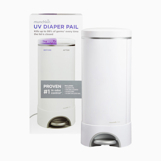 Munchkin UV STEP Diaper Pail.