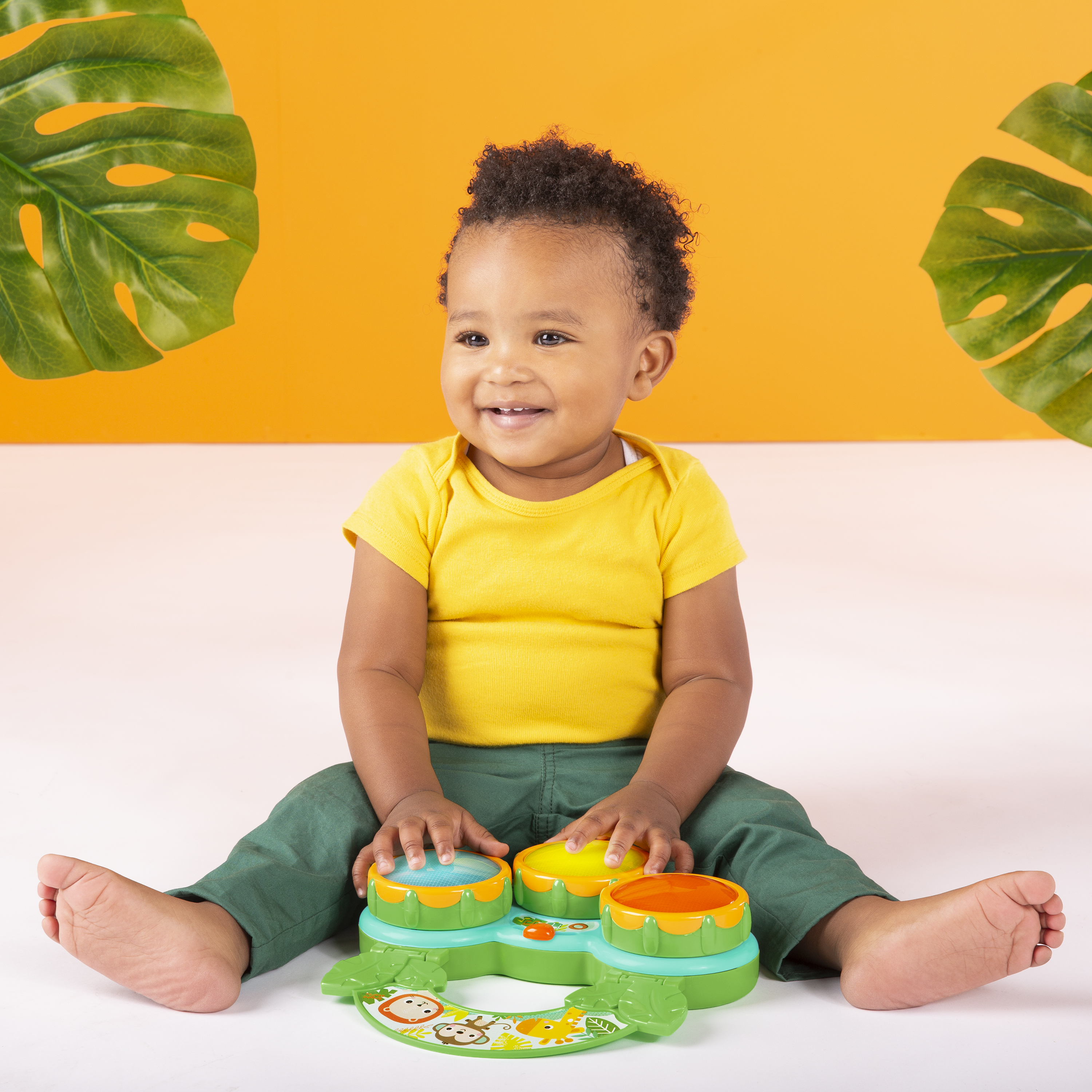 Bright Starts Safari Beats Musical Drum Toy.