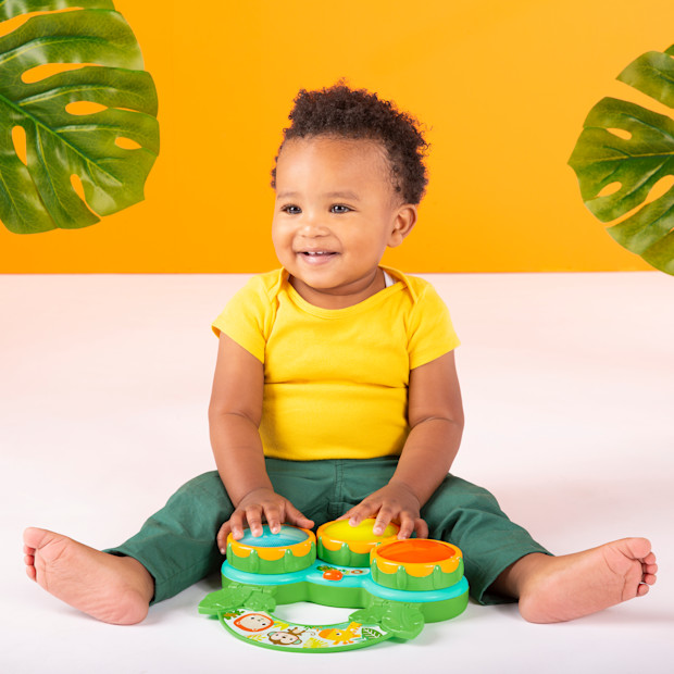 Bright Starts Safari Beats Musical Drum Toy.