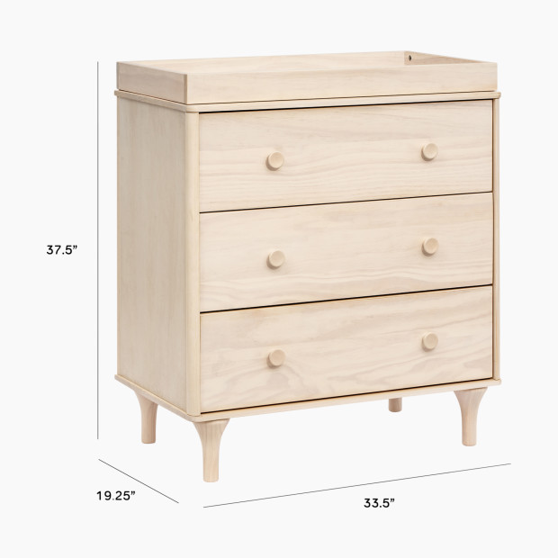 babyletto Lolly 3-Drawer Changer Dresser - Washed Natural.
