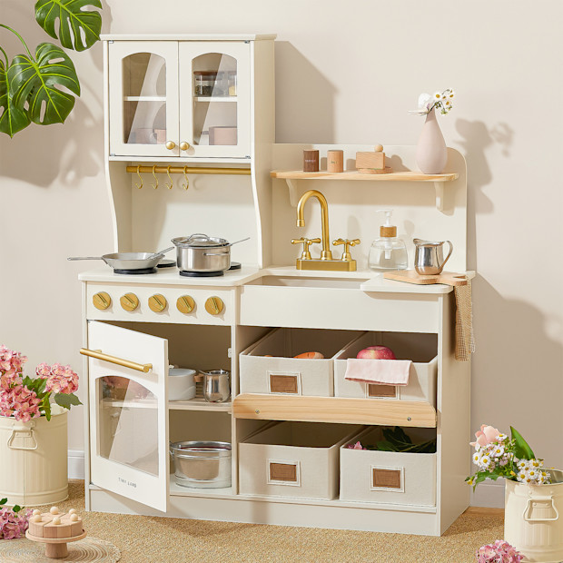 Tiny Land Trendy Play Kitchen - Montessori Organizer.