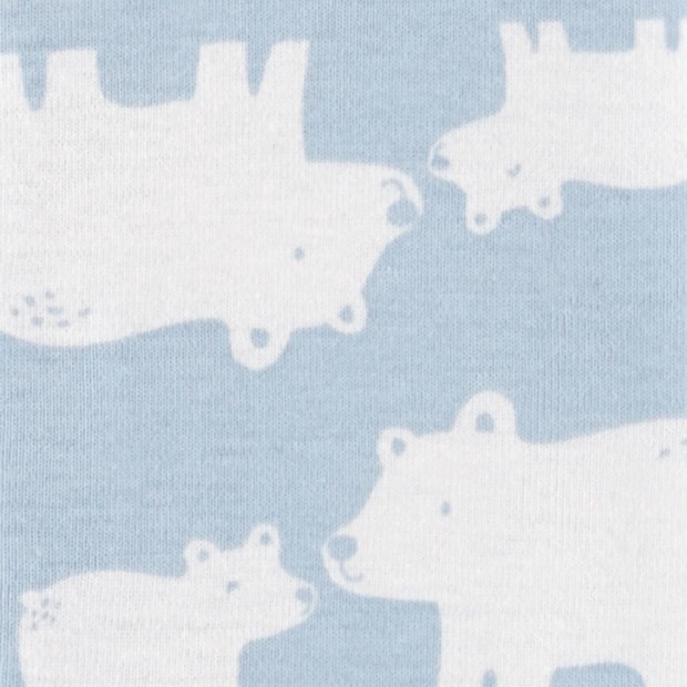 Carter's 3-Piece Convertible Gown Set - Blue Bears, Newborn.