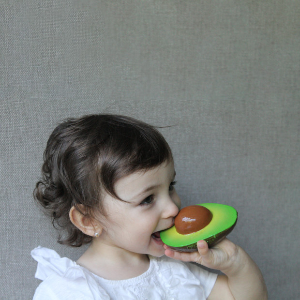 Oli & Carol Fruits & Veggies Chewable Toy - Arnold The Avocado.