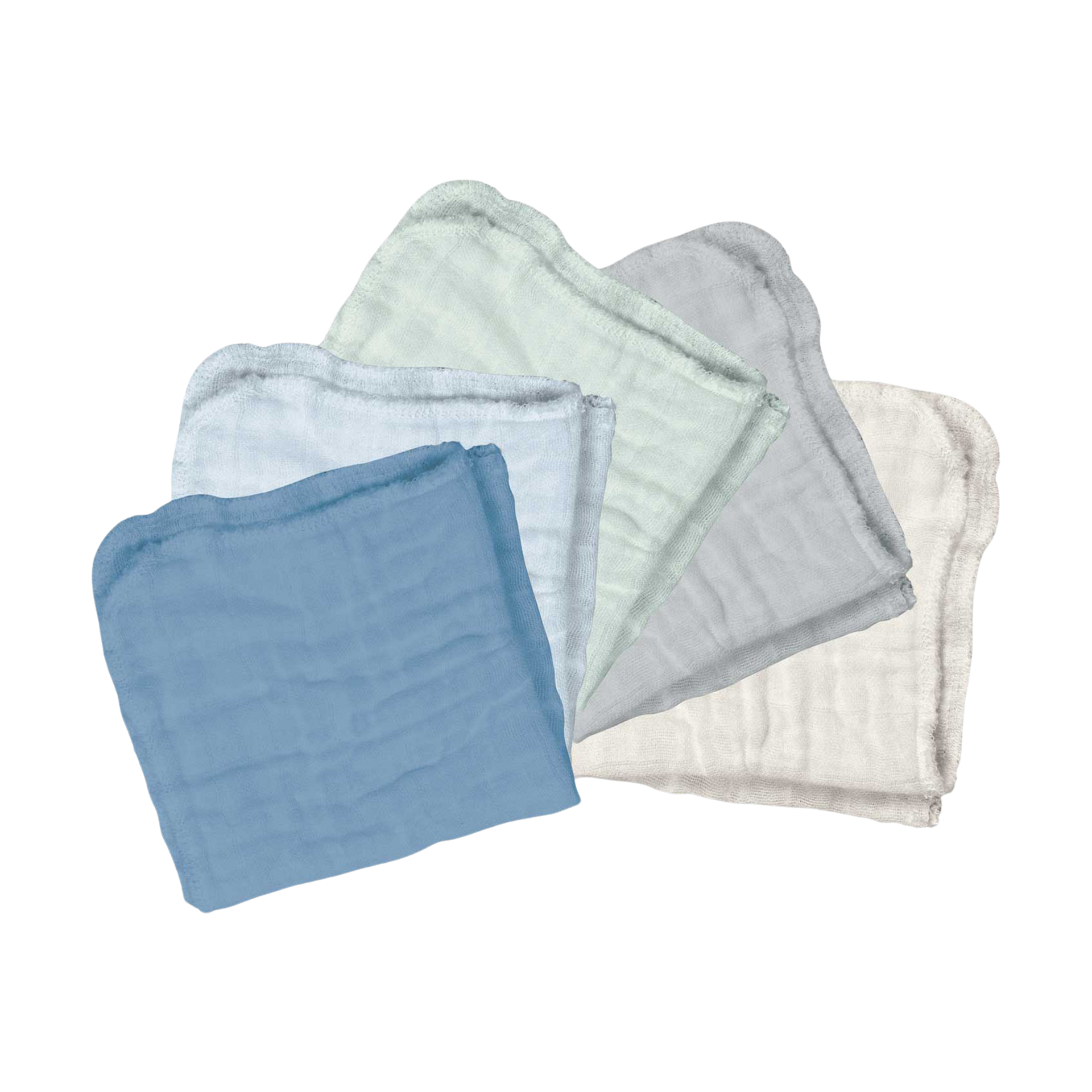 GREEN SPROUTS Muslin Cloths (5 Pack) - Blueberry | Babylist Shop