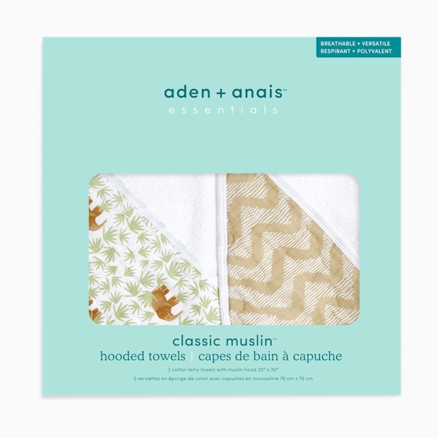 Aden + Anais Essentials Hooded Towels (2 Pack).