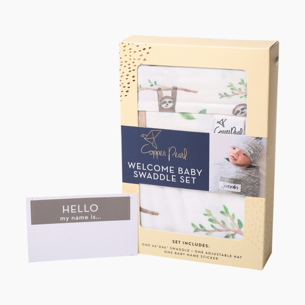 Copper Pearl Copper Pearl x Babylist Welcome Baby Gift Set - Sloths.