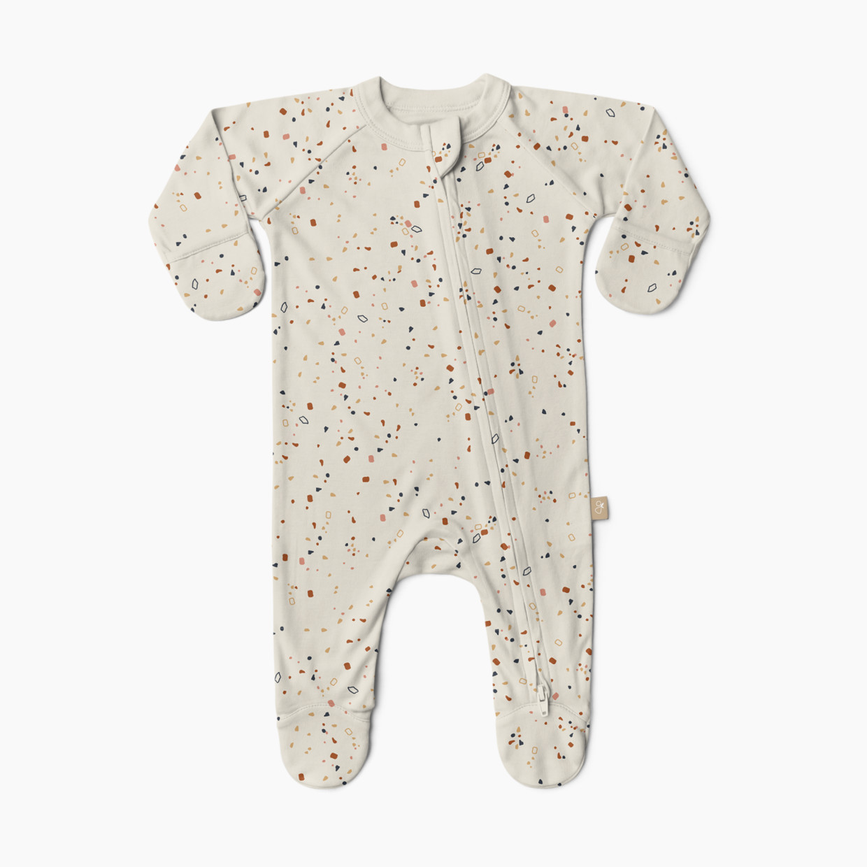 Goumi Kids x Babylist Grow With You Footie - Loose Fit - Terrazzo, 0-3 M.