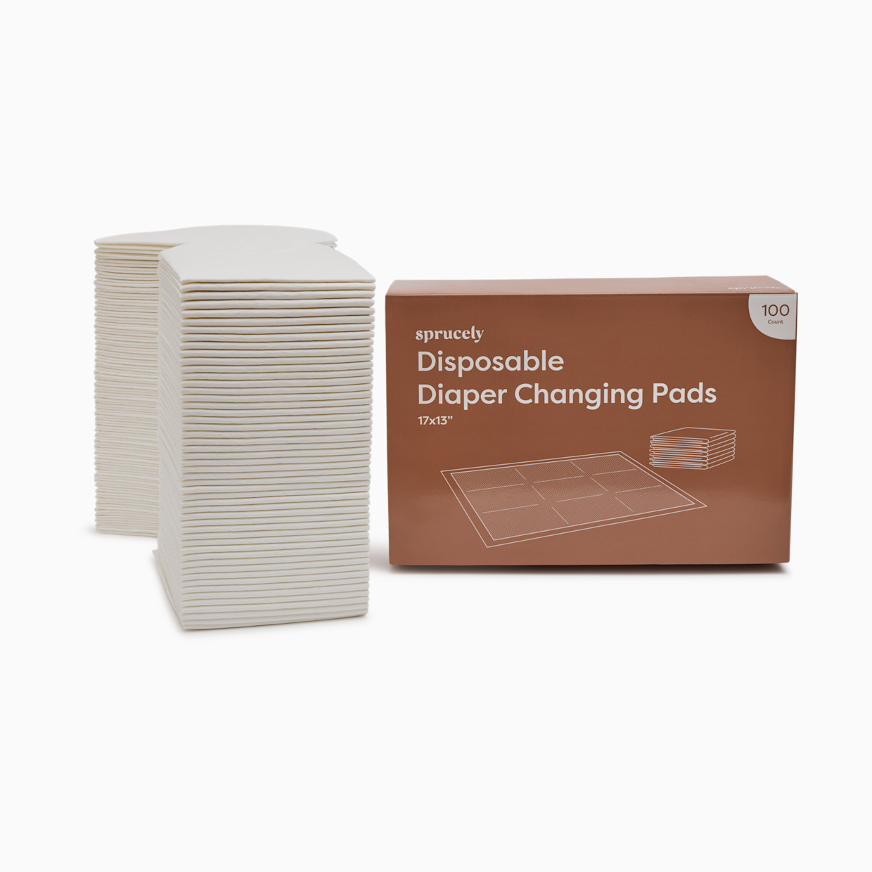 Sprucely Disposable Diaper Changing Pads - 100.