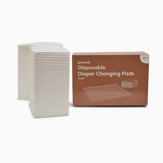 Sprucely Disposable Diaper Changing Pads.