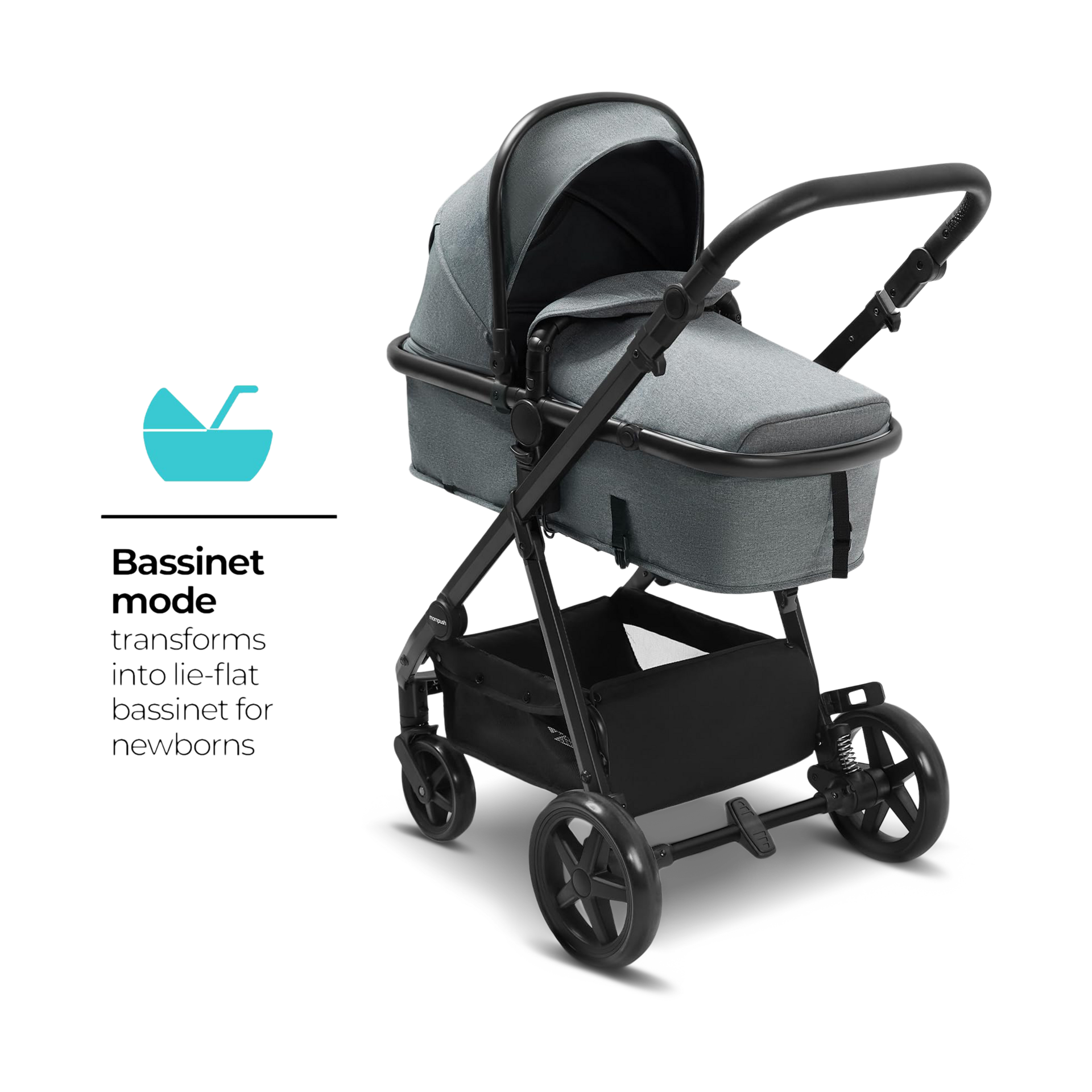 Mompush Meteor 2 Stroller - Gray.