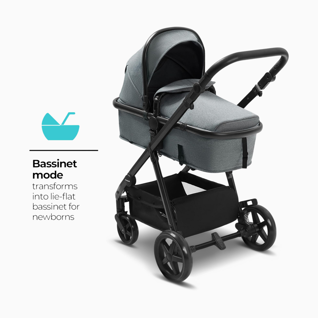 Mompush Meteor 2 Stroller - Gray.