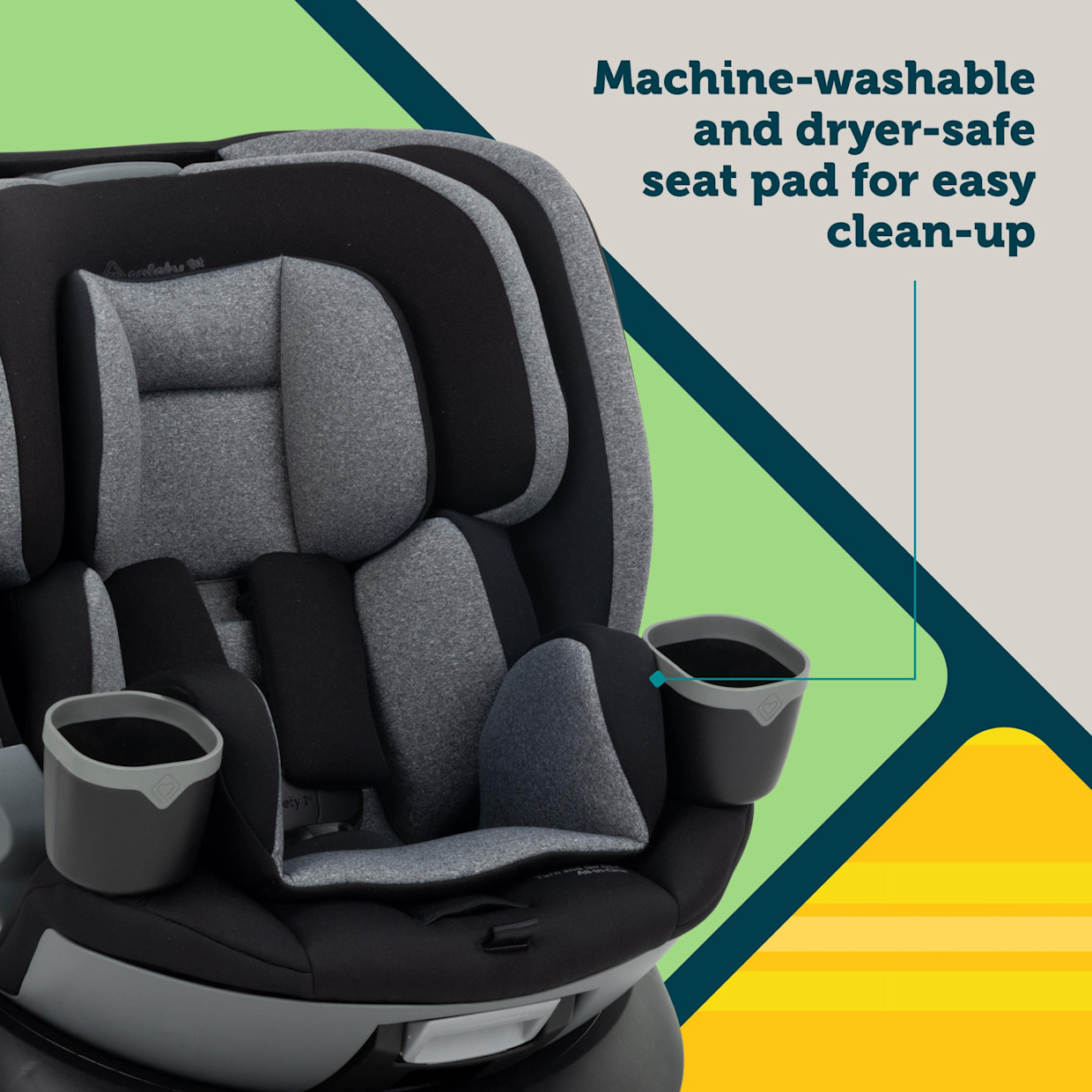 Safety 1st Turn and Go 360° DLX Rotating All-in-One Car Seat - Sand Bucket.