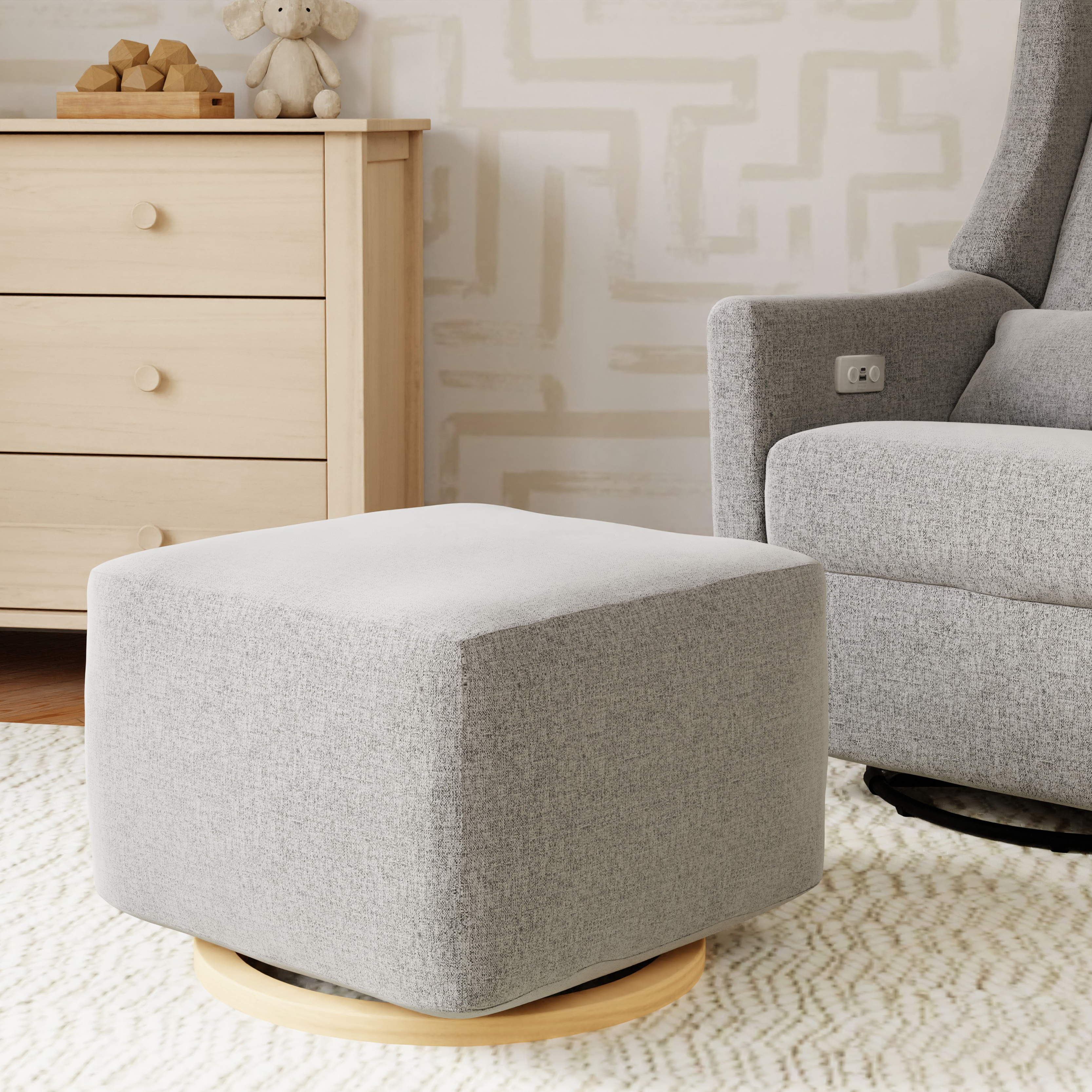 babyletto Kiwi Gliding Ottoman.