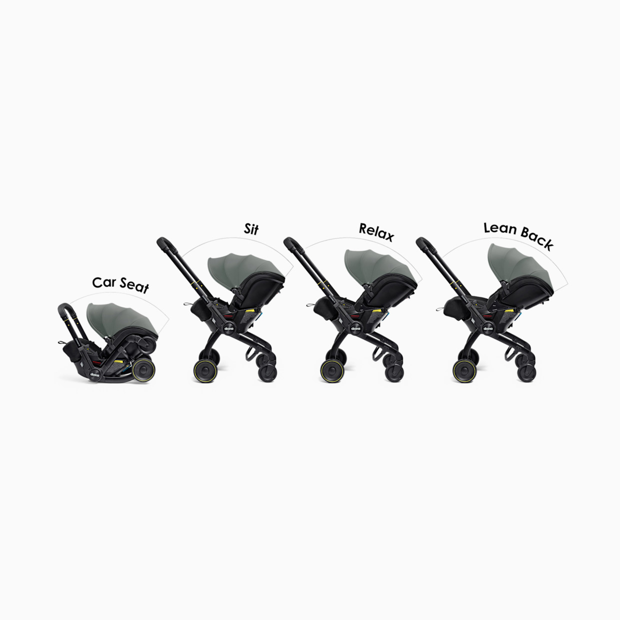 Doona Doona X Infant Car Seat & Stroller - Slate Green.