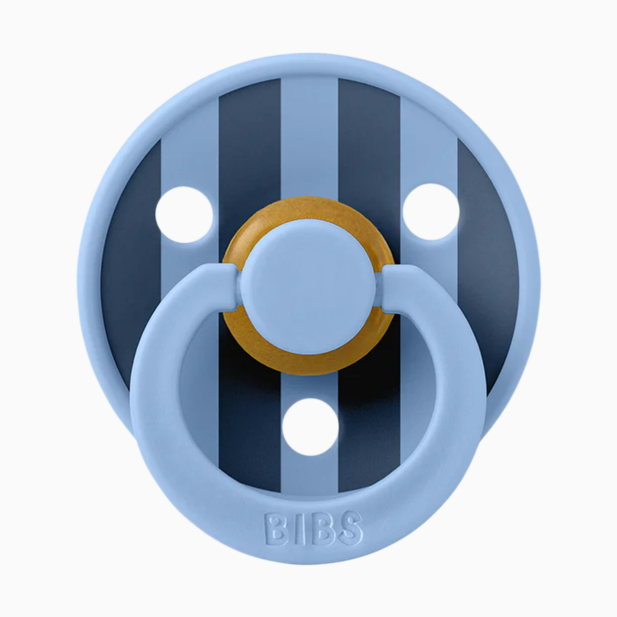 BIBS Studio Pin Colour Natural Rubber Pacificier (2-pack) - Sky Blue, Size 1.