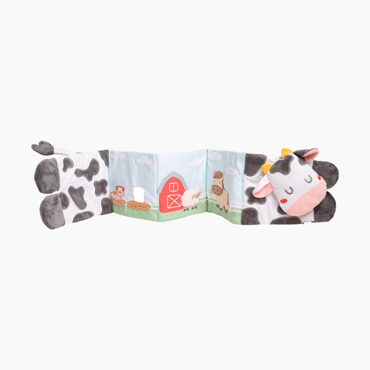 Pearhead Tummy Time Activity Plush Farm Crinkle Book.