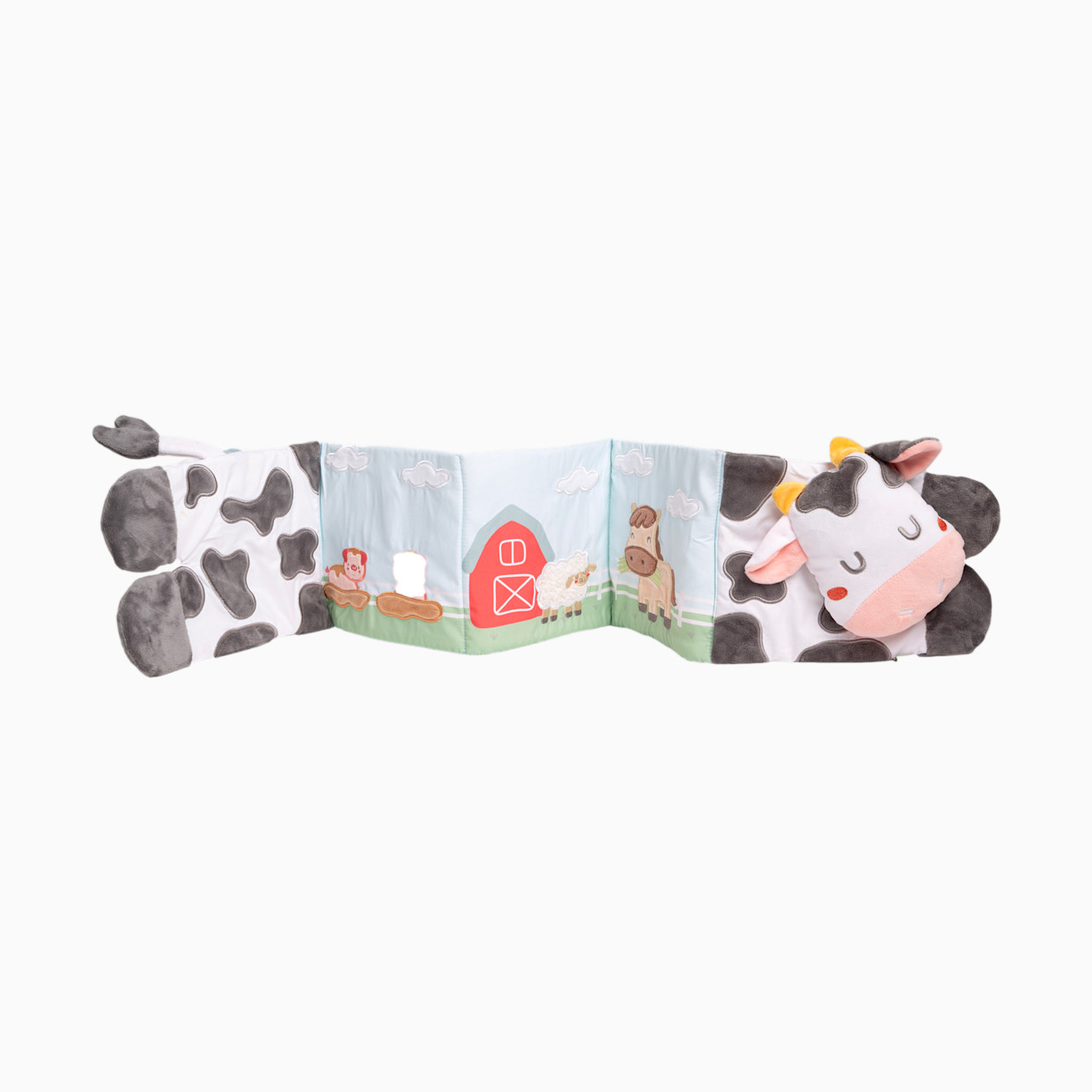 Pearhead Tummy Time Activity Plush Farm Crinkle Book.