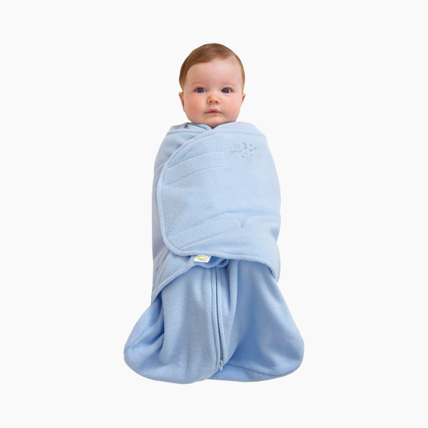 Halo SleepSack Swaddle Micro Fleece - Blue, Newborn.