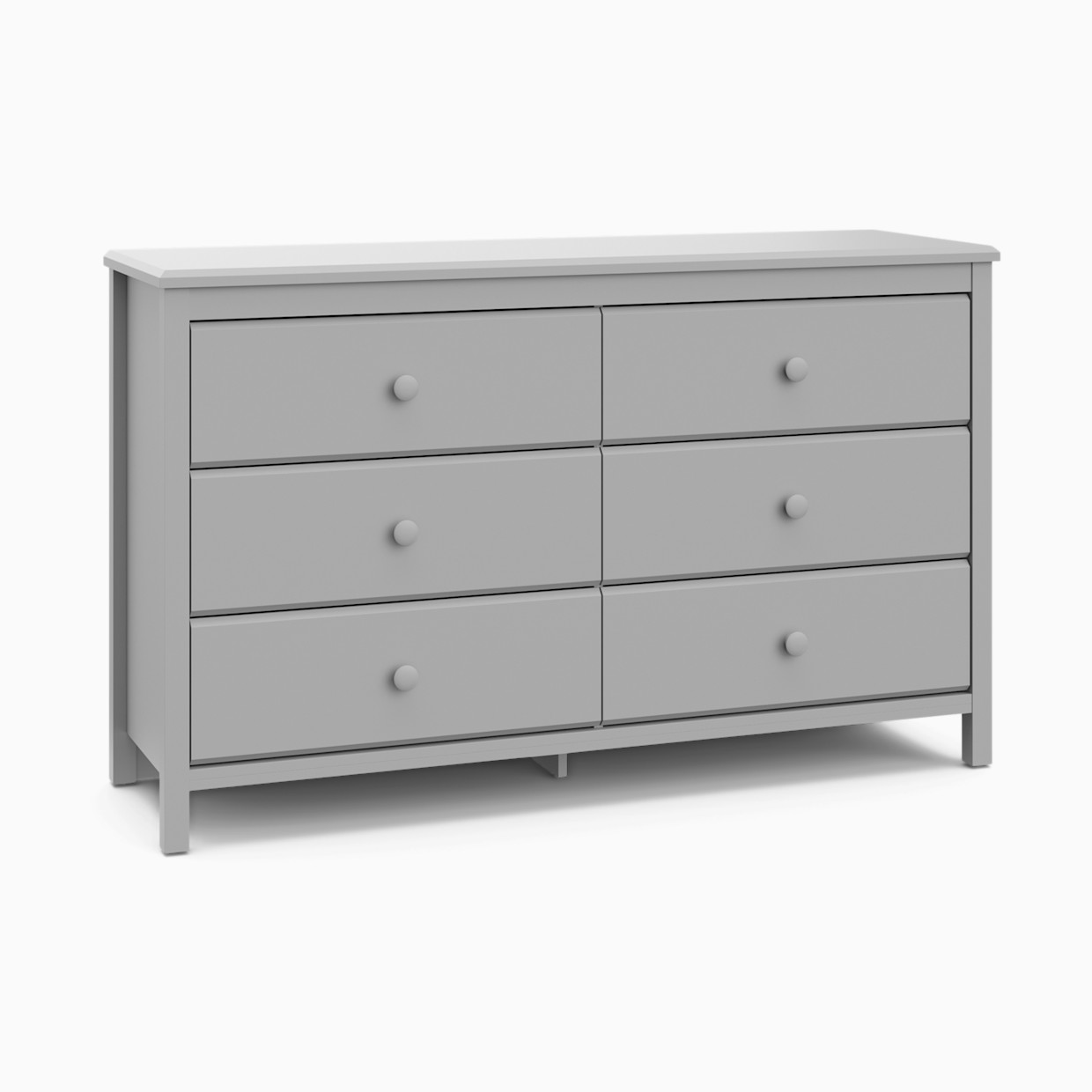 Storkcraft Alpine 6 Drawer Dresser - Pebble Gray.