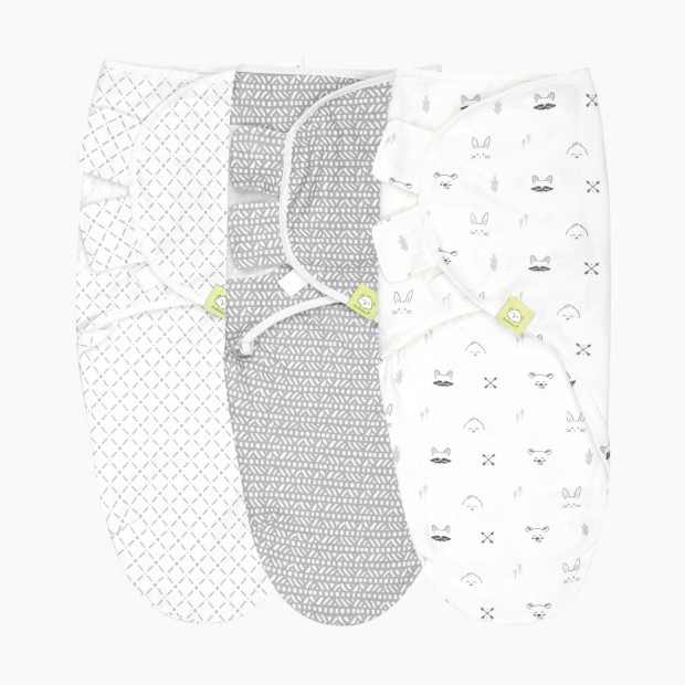 KeaBabies Soothe Swaddle Wraps (3 Pack) - Nordic, One Size, 3.