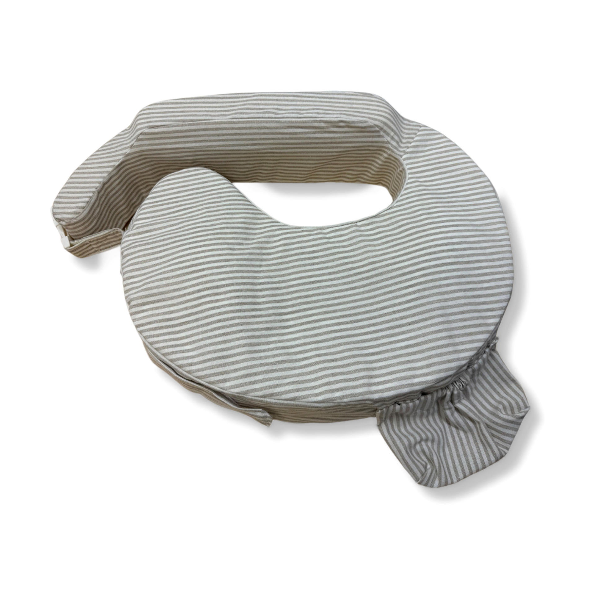 My Brest Friend Deluxe Nursing Pillow - Linen Stripe.