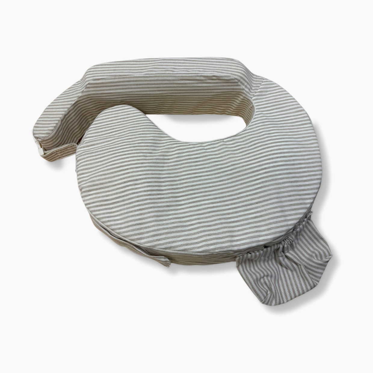 My Brest Friend Deluxe Nursing Pillow - Linen Stripe.