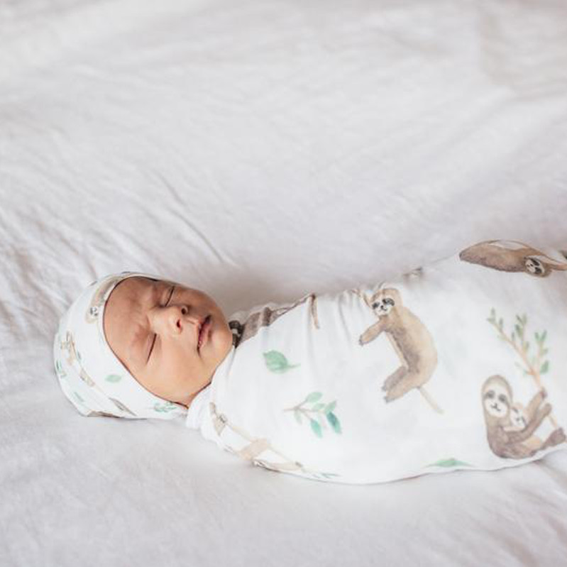 Copper Pearl Printed Top Knot Hat - Noah.