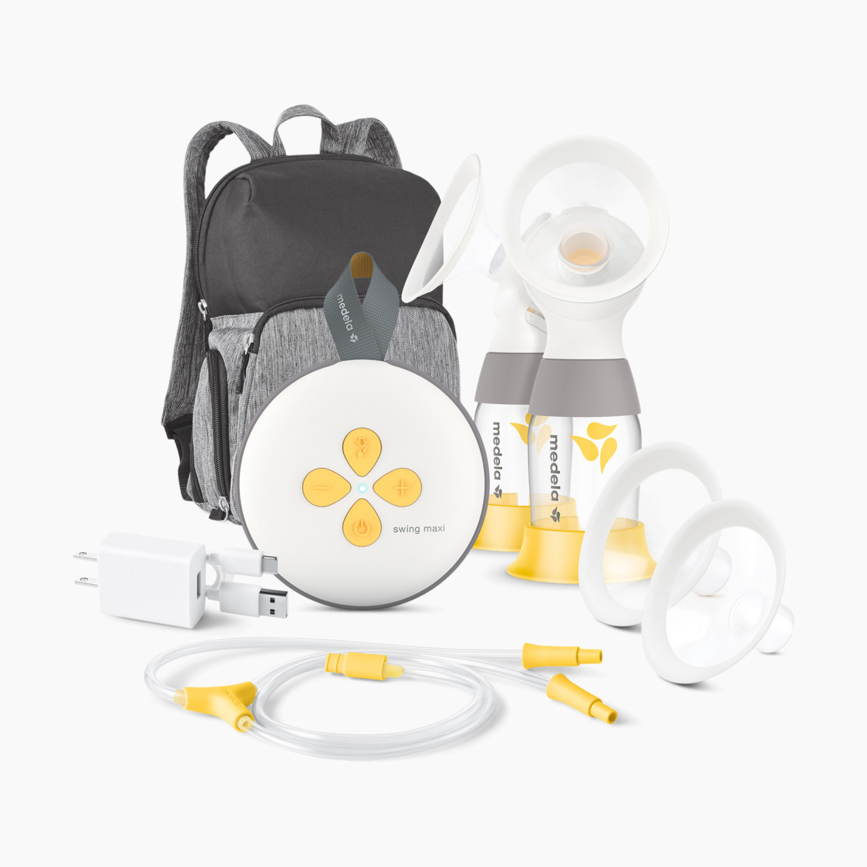 Medela Swing Maxi Double Electric Breast Pump with Bag and Accessories