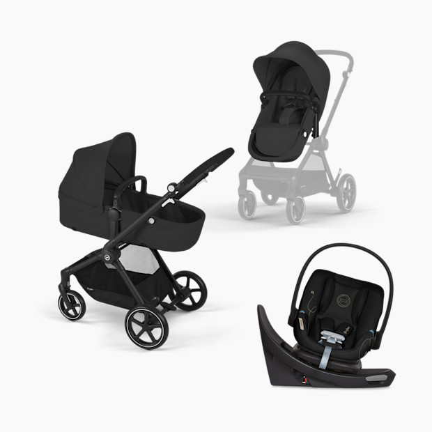 Cybex EOS 5-in-1 Travel System Stroller + Lightweight Aton G Swivel Infant Car Seat.