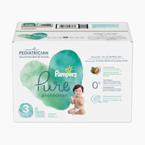 Pampers Pure Protection Diapers - Size 3, 116 Count, Hypoallergenic Premium Disposable Baby Diapers