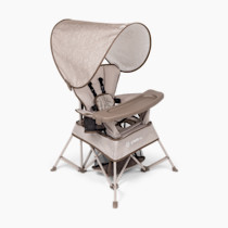 Baby Delight Go with Me Venture Portable Chair | Indoor and Outdoor | Sun Canopy | 3 Child Growth Stages | Sandstone