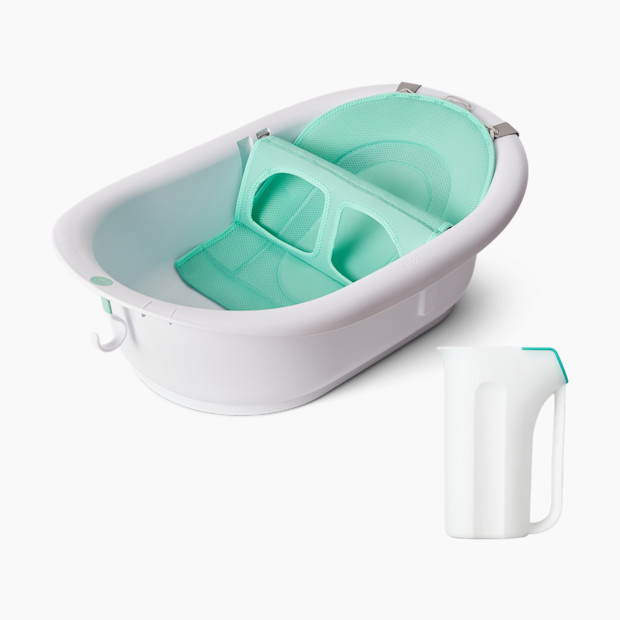 Frida Baby 4-in-1 Grow With Me Bath Tub & Rinse Cup Bundle.